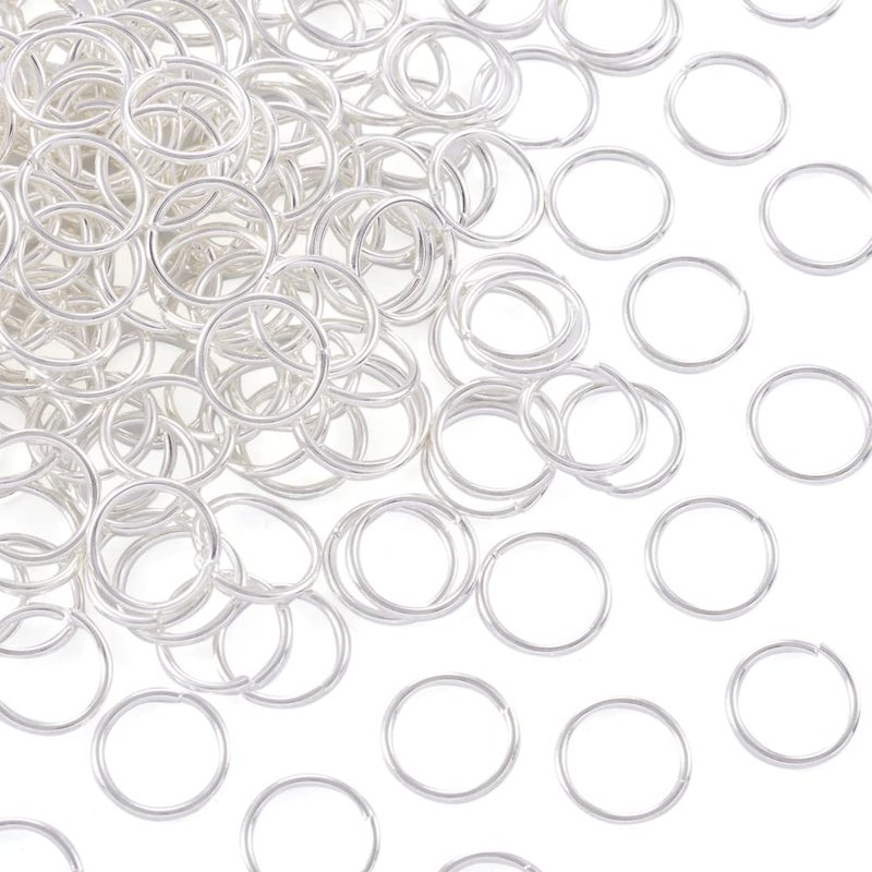 Craftdady 200Pcs 12mm Silver Split Open Jump Rings Metal Round O Rings Connectors for Jewelry Charm Key Chain Making - Image 1